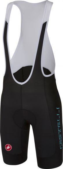 Castelli Evoluzione 2 bibshort fietsbroek zwart/blauw heren 17010-861