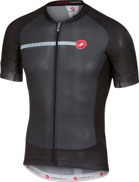 Castelli Aero race 5.1 fietsshirt zwart/blauw heren 17014-009