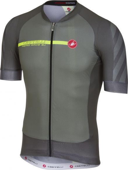 Castelli Aero race 5.1 fietsshirt forest grijs heren 17014-089