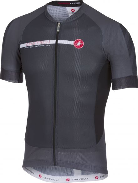 Castelli Aero race 5.1 fietsshirt antraciet/wit heren 17014-901