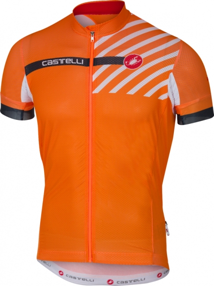 Castelli Free ar 4.1 fietsshirt oranje heren 17015-034