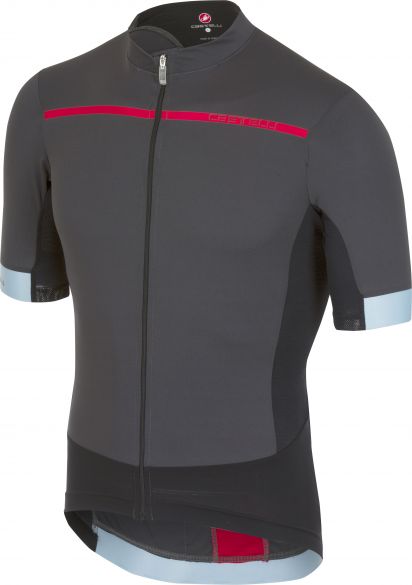 Castelli Forza pro fietsshirt antraciet/rood heren 17017-009