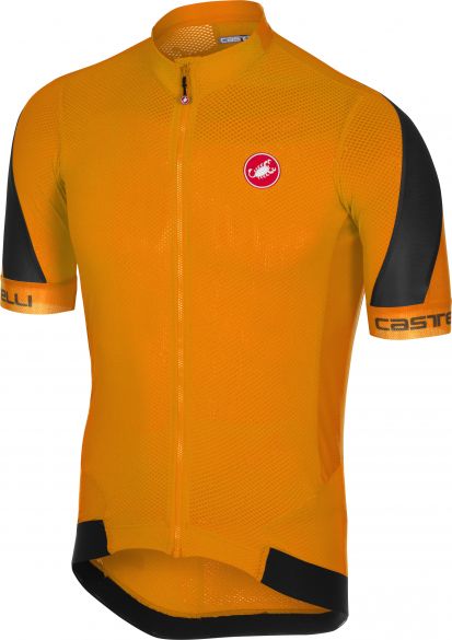 Castelli Volata 2 fietsshirt oranje/zwart heren 17018-034