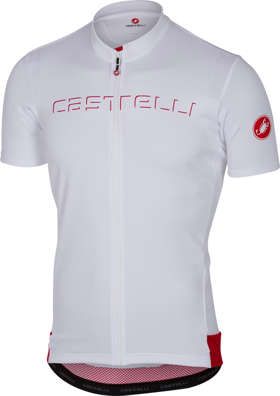 Castelli Prologo V fietsshirt korte mouw wit heren 17019-001