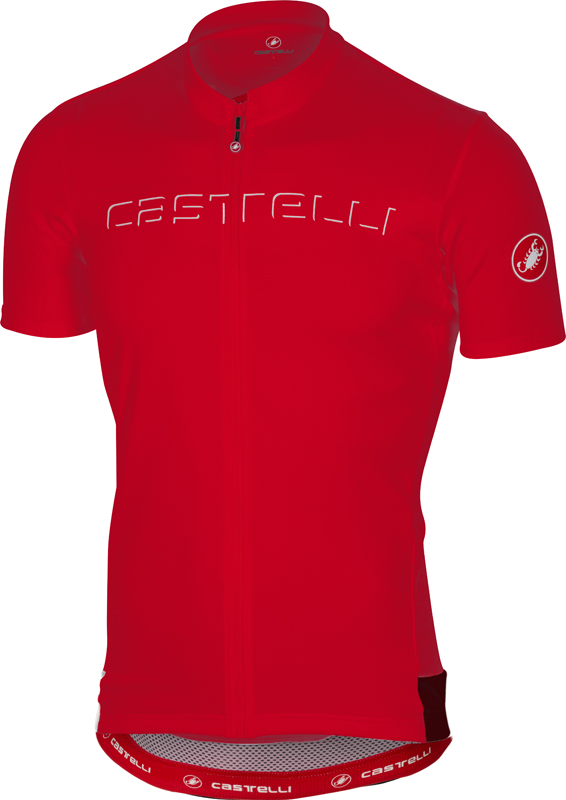 Castelli Prologo V fietsshirt korte mouw rood heren 17019-023
