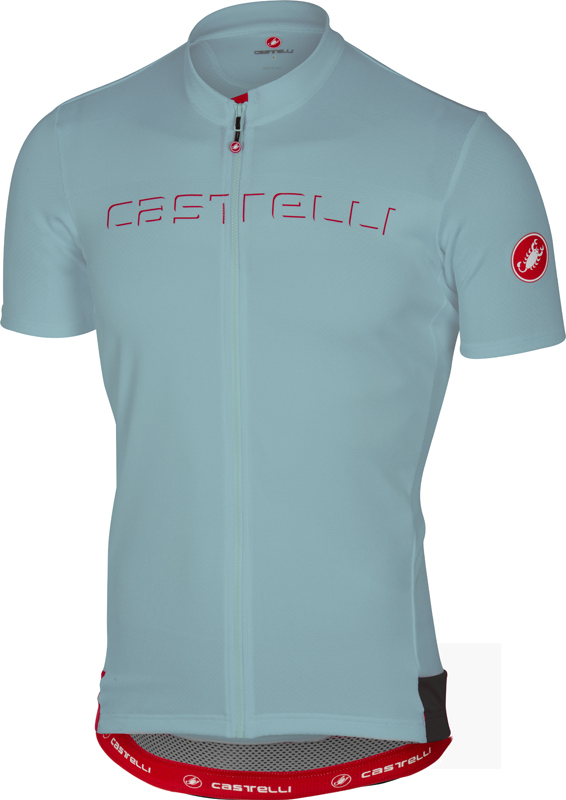 Castelli Prologo V fietsshirt korte mouw licht blauw heren 17019-056