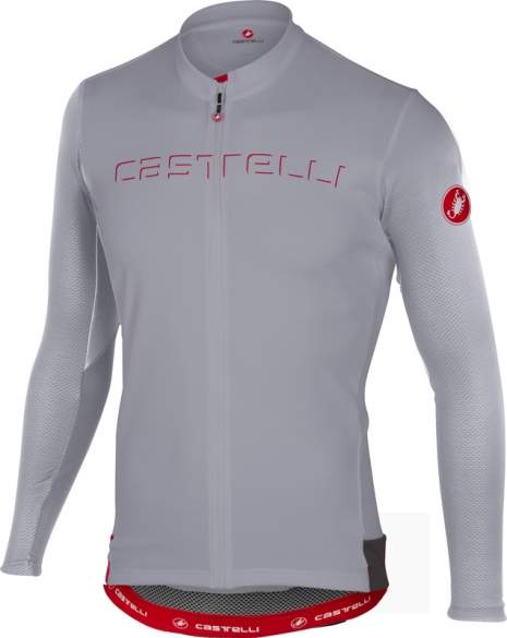 Castelli Prologo V fietsshirt lange mouw grijs heren 17020-080