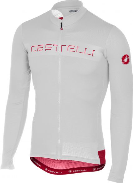 Castelli Prologo V fietsshirt lange mouw wit heren 17020-001