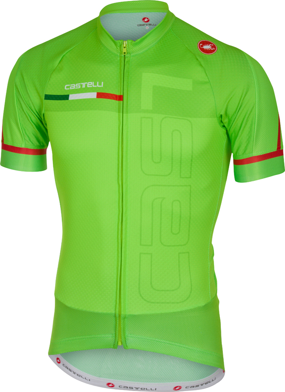 Castelli Spunto fietsshirt korte mouw groen heren 17021-084