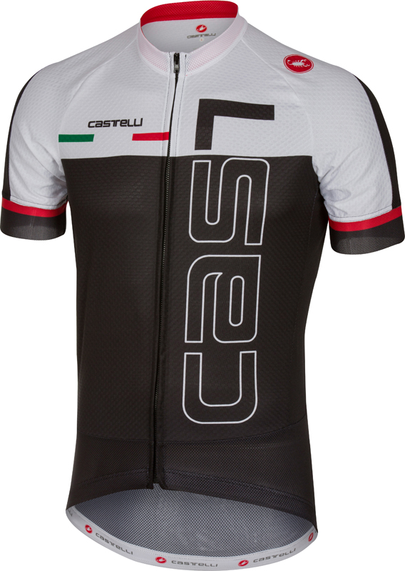 Castelli Spunto fietsshirt korte mouw zwart/wit heren 17021-101