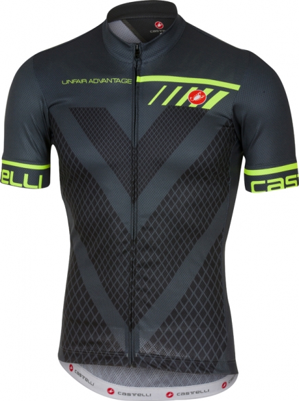 Castelli Velocissimo fietsshirt korte mouw antraciet heren 17022-009