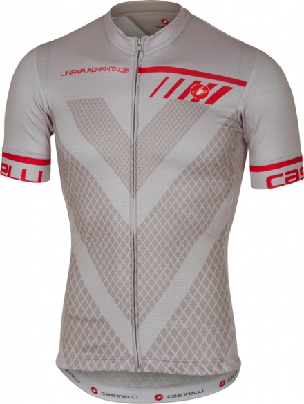 Castelli Velocissimo fietsshirt korte mouw grijs heren 17022-080