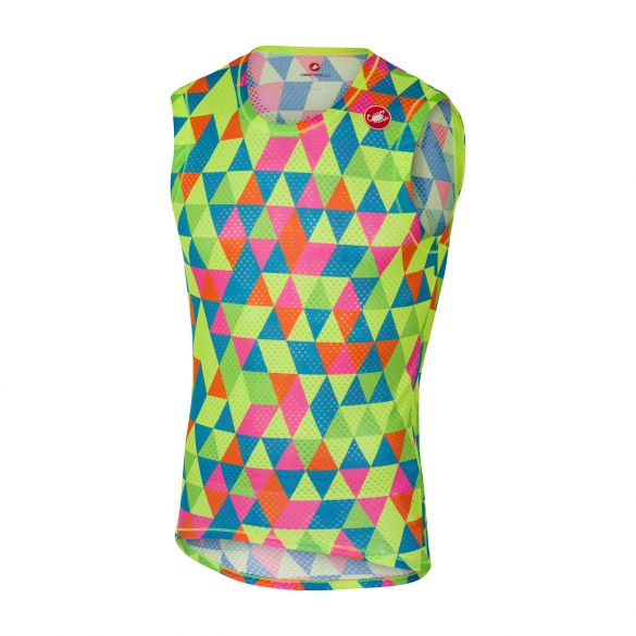 Castelli Pro mesh mouwloos ondershirt multikleur fluo heren 17026-930