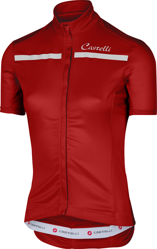 Castelli Imprevisto W fietsshirt rood/wit dames 17063-023