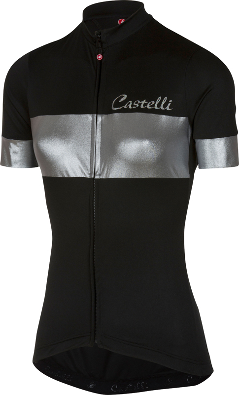 Castelli Cromo fietsshirt zwart/zilver dames 17068-010