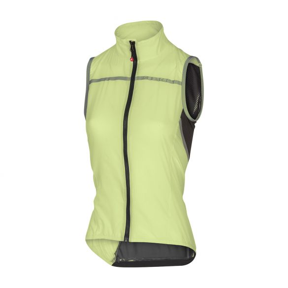 Castelli Superleggera W vest regenjack lime dames 17081-039