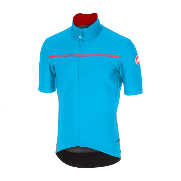 Castelli Gabba 3 korte mouw jack sky blauw heren 17084-086
