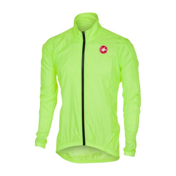 Castelli Squadra jacket regenjack geel fluo heren 17507-032