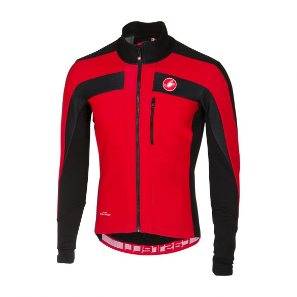 Castelli Trasparente 4 fietsshirt lange mouw rood heren 17509-231