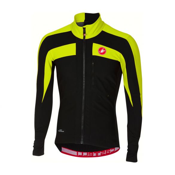 Castelli Trasparente 4 fietsshirt lange mouw zwart/geel heren 17509-853
