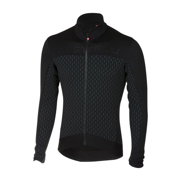 Castelli Sfida fietsshirt lange mouw antraciet/zwart heren 17510-910