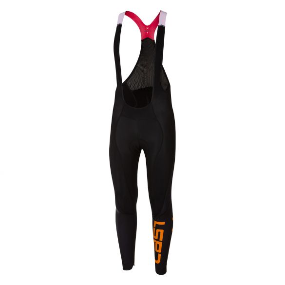 Castelli LW bibtight zwart/oranje heren 17519-134