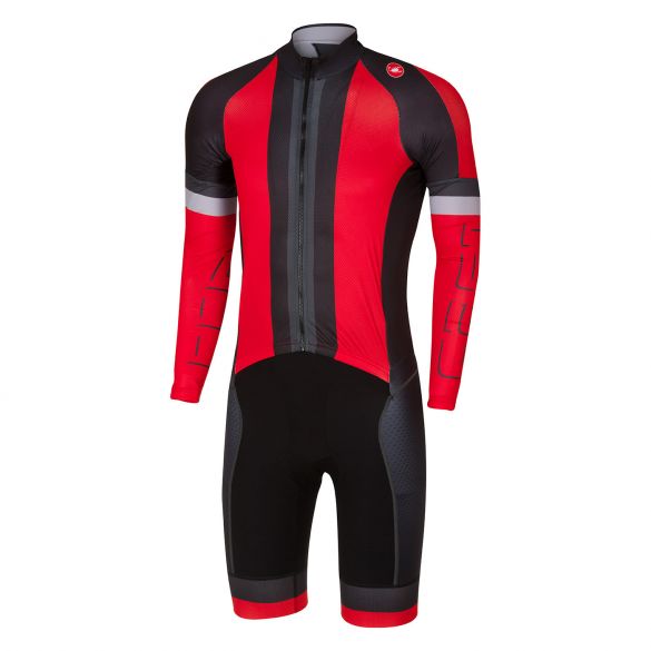 Castelli CX sanremo speedsuit rood/zwart heren 17520-023