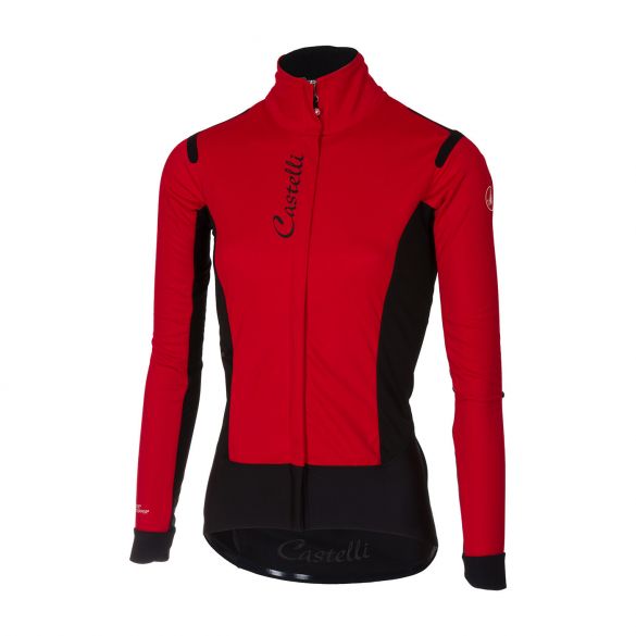 Castelli Alpha RoS W jacket rood/zwart dames 17535-231