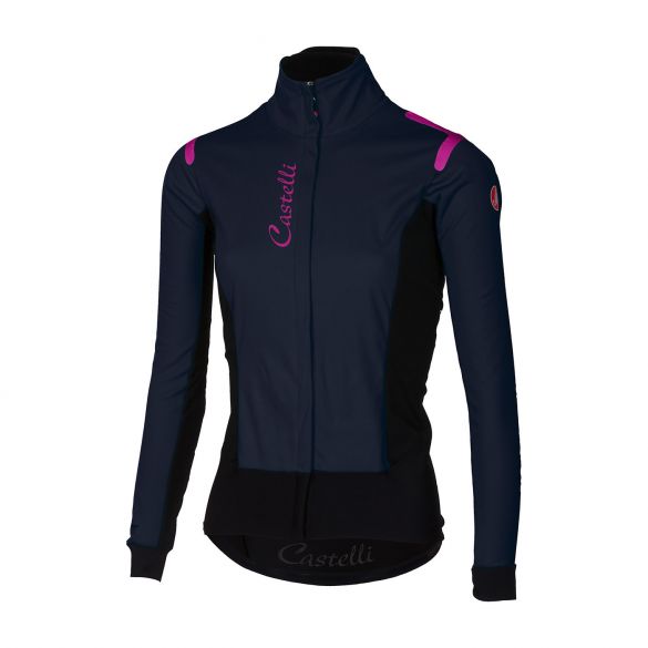 Castelli Alpha RoS W jacket blauw/zwart dames 17535-881