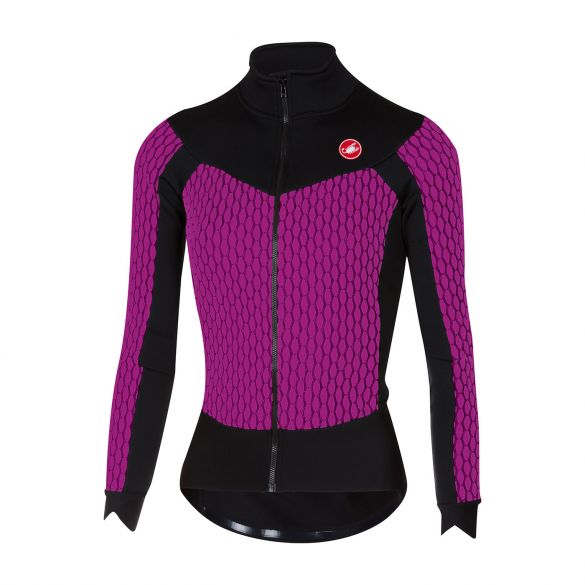 Castelli Sfida W fietsshirt lange mouw paars/zwart dames 17552-190