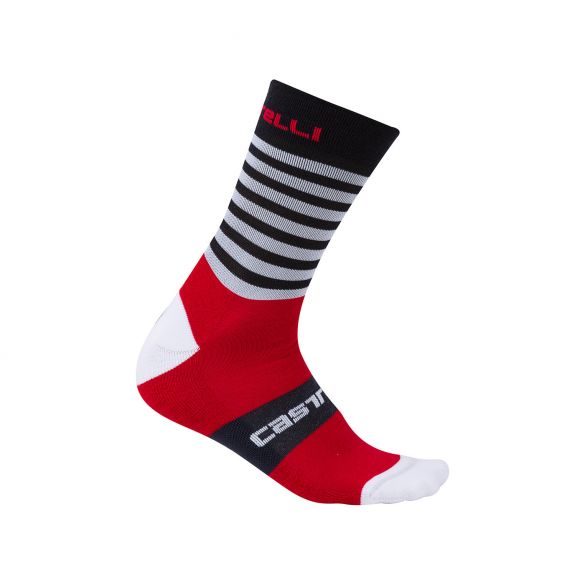 Castelli Gregge 15 fietssokken royal/rood heren 17560-523