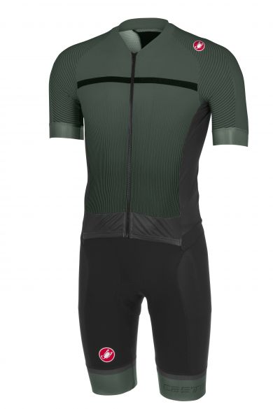 Castelli Sanremo 3.2 speedsuit korte mouw forest/zwart heren 18000-089