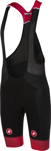 Castelli Free aero race bibshort kit version fietsbroek zwart/rood heren 18001-023