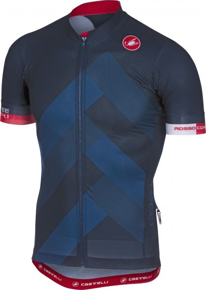 Castelli Free ar 4.1 fietsshirt donker blauw heren 18003-041