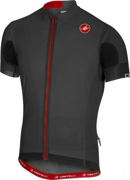 Castelli Aero race 4.1 solid FZ fietsshirt antraciet heren 18004-009