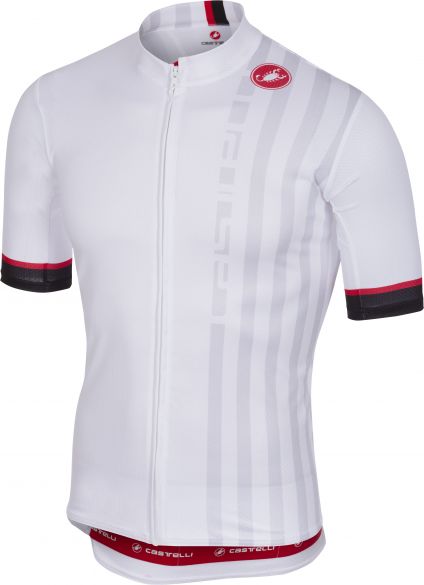 Castelli Podio doppio fietsshirt wit heren 18006-001