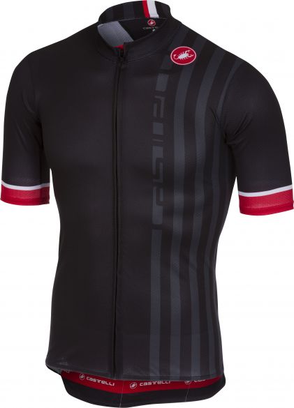 Castelli Podio doppio fietsshirt zwart heren 18006-010
