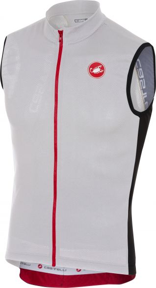 Castelli Entrata 3 fietsshirt mouwloos wit heren 18011-001