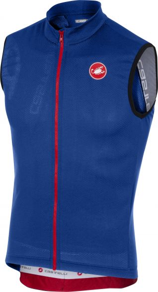 Castelli Entrata 3 fietsshirt mouwloos blauw heren 18011-057