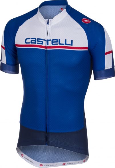 Castelli Distanza jersey fietsshirt donker blauw heren 18012-057