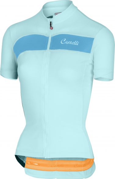 Castelli Scheggia fietsshirt groen/blauw dames 18054-016