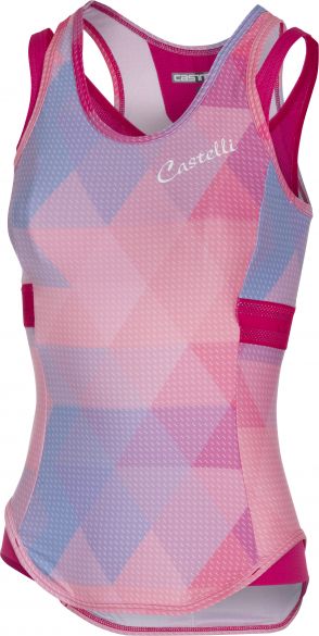 Castelli Alba top mouwloos fietsshirt roze dames 18096-012