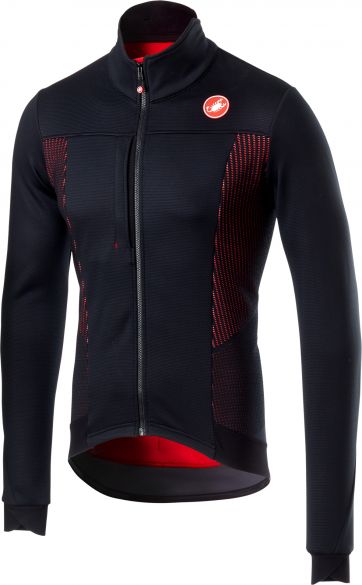 Castelli Espresso V lange mouw jacket zwart/rood heren 18504-085