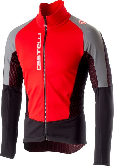 Castelli Mortirolo V reflex jacket rood heren 18506-023