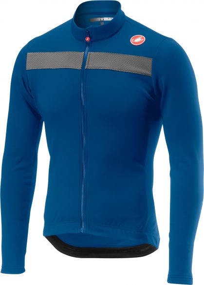 Castelli Puro 3 lange mouw fietsshirt blauw heren 18511-087