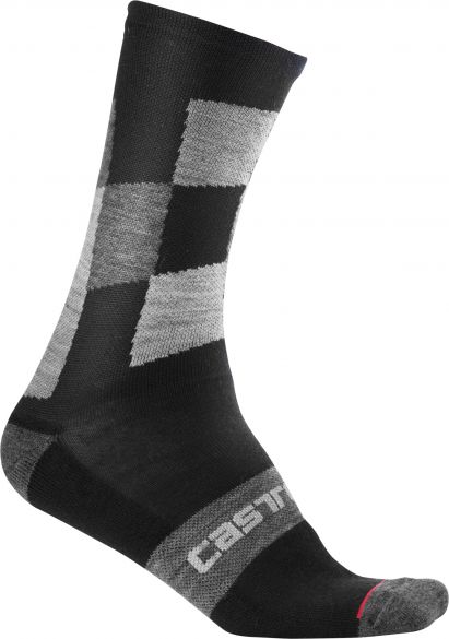 Castelli Diverso 2 18 fietssokken zwart heren 18532-010