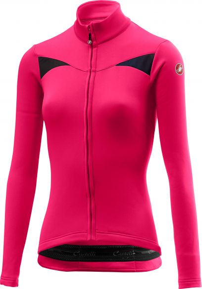 Castelli Sinergia fietsshirt lange mouw magenta dames 18545-027