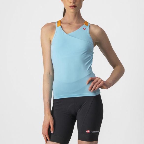 Castelli Solaris mouwloos fietsshirt blauw dames L