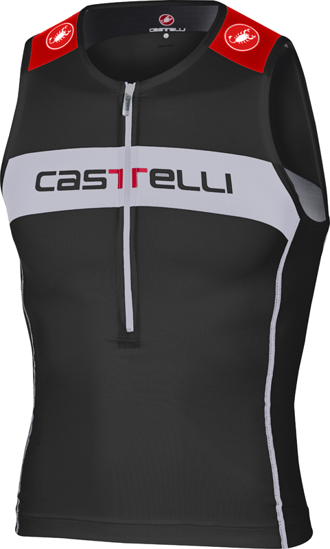 Castelli Core tri top zwart/wit/rood heren 14108-010 14108-010