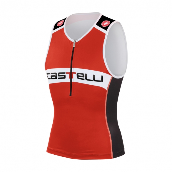 Castelli Core tri top zwart/rood heren 14108-023 CA14108-023